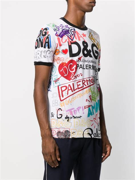 dolce gabbana t shirts uk|dolce and gabbana graphic tees.